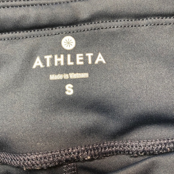 Athleta Aura Sonar Capri Mesh Legging Navy Blue Size S - Picture 5 of 8